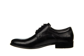 Półbuty John Doubare QA527-C5-A78 Black 104210, Czarny, Skóra naturalna