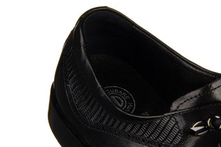 Półbuty John Doubare QA527-C5-A78 Black 104210, Czarny, Skóra naturalna