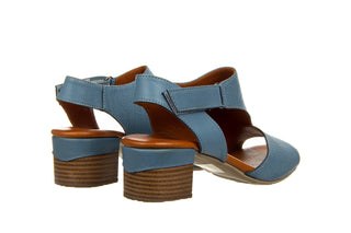 Sandały Bayla-161 066 1703 342 Denim 161459, Niebieski. Skóra naturalna