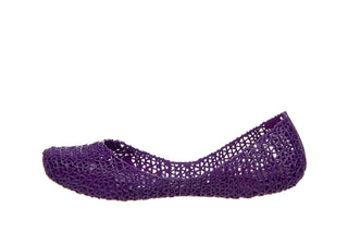 Baleriny Melissa Campana Papel AD Purple 010423, Fioletowy, Guma