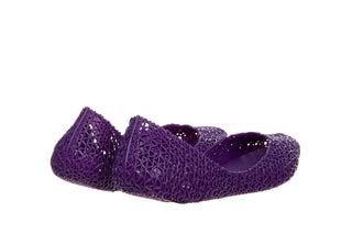 Baleriny Melissa Campana Papel AD Purple 010423, Fioletowy, Guma