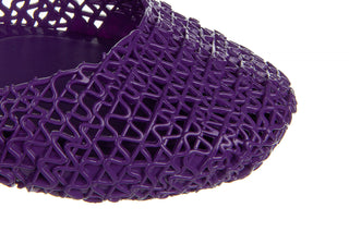 Baleriny Melissa Campana Papel AD Purple 010423, Fioletowy, Guma