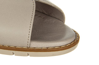 Sandały Bayla-161 161 84 90 Silver Grey 161503, Szary, Skóra naturalna