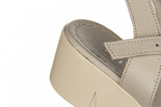 Sandały Bayla-161 161 84 90 Silver Grey 161503, Szary, Skóra naturalna