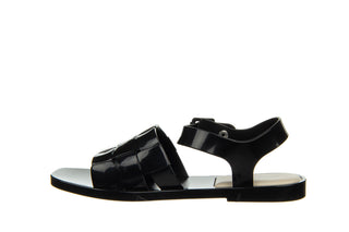 Sandały Melissa Basket Sandal Ad Black Beige 010449, Czarny, Guma