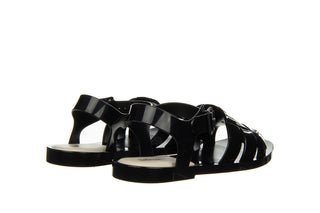 Sandały Melissa Basket Sandal Ad Black Beige 010449, Czarny, Guma