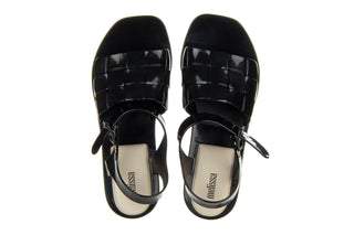 Sandały Melissa Basket Sandal Ad Black Beige 010449, Czarny, Guma