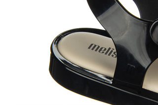 Sandały Melissa Basket Sandal Ad Black Beige 010449, Czarny, Guma