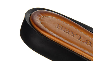 Klapki Bayla-161 037 34 01 Black 161449, Czarny, Skóra naturalna