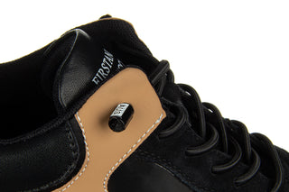 Półbuty John Doubare 502 Black 104212, Czarny, Skóra naturalna