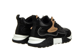 Półbuty John Doubare 502 Black 104212, Czarny, Skóra naturalna