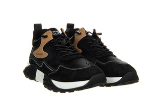 Półbuty John Doubare 502 Black 104212, Czarny, Skóra naturalna