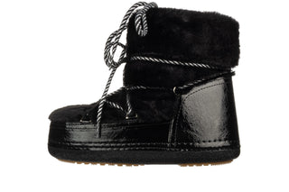 Śniegowce Bayla-194 Moonia Black 194009, Czarny, Futro sztuczne