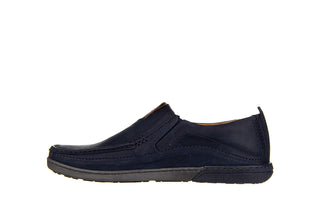 Mokasyny Bayla-081 949 Juma Blue Brąz 081091, Granat, Skóra naturalna