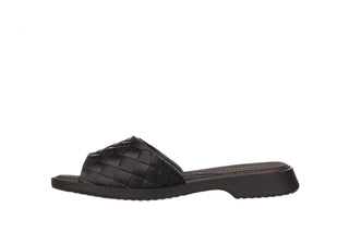 Klapki Azaleia Simone Comfy Flat Rast Black 198016, Czarny, Tworzywo