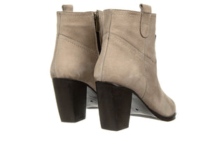 Botki Bayla-161 077 39499 Beige Nubuck 161550, Szary, Skóra naturalna