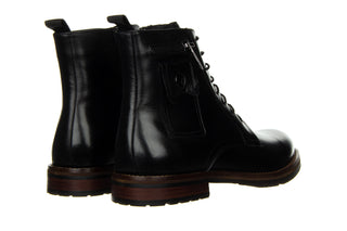 Trzewiki John Doubare 159B-032D33R Black 104201, Czarny, Skóra naturalna