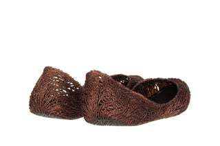 Baleriny Melissa Campana Flow AD Brown 010378, Brąz, Guma