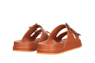Klapki Azaleia Dani Anatomic Tam Dark Nude 198010, Ceglasty, Tworzywo