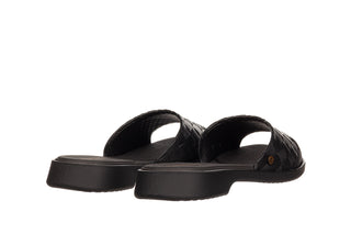 Klapki Azaleia Simone Comfy Flat Rast Black 198016, Czarny, Tworzywo