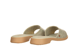 Klapki Azaleia Simone Comfy Flat Rast Green Beige 198017, Zielony, Tworzywo