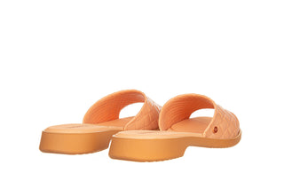 Klapki Azaleia Simone Comfy Flat Rast Beige Brown 198015, Beż/Brąz, Tworzywo