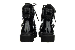 Botki Sca'viola M-73 Black Patent 047196, Czarny, Skóra naturalna lakierowana
