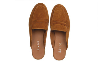 Klapki Bayla-161 022 3410 Coconut Suede 161682, Brązowy, Skóra naturalna