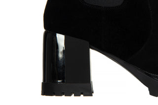 Botki Lola Lola by Sca'viola S-79 Black Suede 047207, Czarny, Skóra naturalna