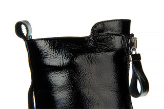 Botki Bayla-161 054 2916 2103 Black Patent 161389, Czarny, Skóra lakierowana