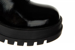 Botki Bayla-161 054 2916 2103 Black Patent 161389, Czarny, Skóra lakierowana