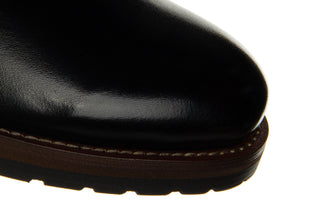 Trzewiki John Doubare 159B-032D33R Black 104201, Czarny, Skóra naturalna