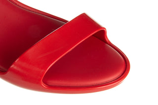 Sandały Melissa Lady Emme Ad Red 23 010438, Czerwony, Guma