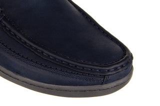 Mokasyny Bayla-081 949 Juma Blue Brąz 081091, Granat, Skóra naturalna