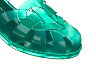 Sandały Melissa Heart Sandal Capetos AD Green Transparent 010407, Zielony, Guma