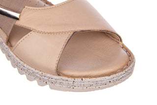 Sandały Bayla-161 016 901 Beige 161190, Beż, Skóra naturalna