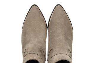 Botki Bayla-161 077 39499 Beige Nubuck 161550, Szary, Skóra naturalna
