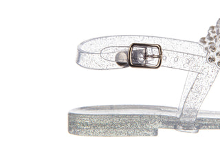 Sandały Sca'viola G-64 Silver 047191, Srebro, Silikon