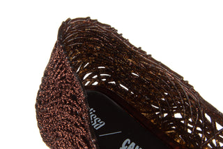 Baleriny Melissa Campana Flow AD Brown 010378, Brąz, Guma