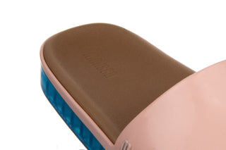 Klapki Melissa Beach Slide Next Gen AD Pink Blue 010339, Róż, Guma