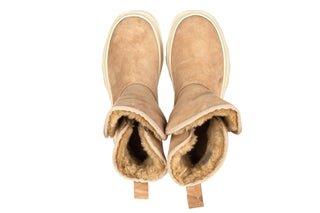 Botki Bayla-161 031 Jordy 001 Srt 81 Agatha Camel Suede 161657, Beżowy, Skóra naturalna