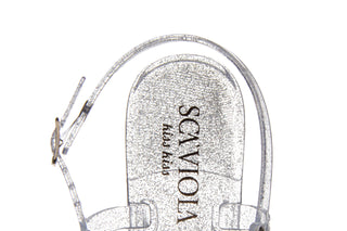 Sandały Sca'viola G-64 Silver 047191, Srebro, Silikon