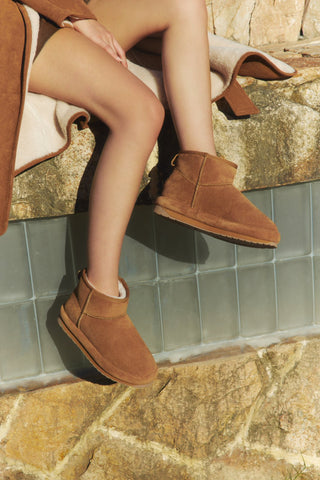 Śniegowce Emu Stinger Micro Chestnut 19, Brąz, Skóra naturalna