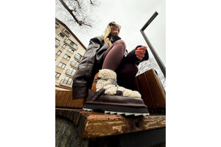 Śniegowce Emu Blurred Teddy Chestnut 119215, Brązowy, Skóra naturalna
