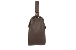 Torebka L Credi Pelagia Dark Taupe, Beżowy, Skóra ekologiczna