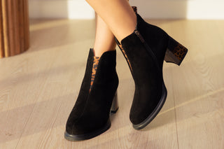 Botki Loretta Vitale C6911 Black 514281, Czarny, Skóra naturalna