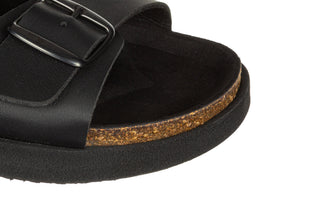 Klapki D Franklin Vibe Sandals Buckle Champion Pink 206014, Czarny, Skóra ekologiczna