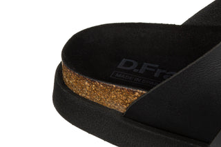Klapki D Franklin Vibe Sandals Buckle Champion Pink 206014, Czarny, Skóra ekologiczna