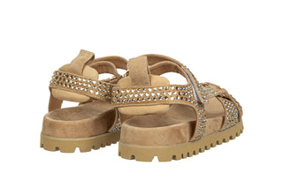 Sandały Alma En Pena V251703 Suede Sand 207007, Beżowy, Skóra naturalna