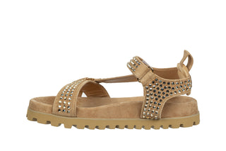 Sandały Alma En Pena V251703 Suede Sand 207007, Beżowy, Skóra naturalna
